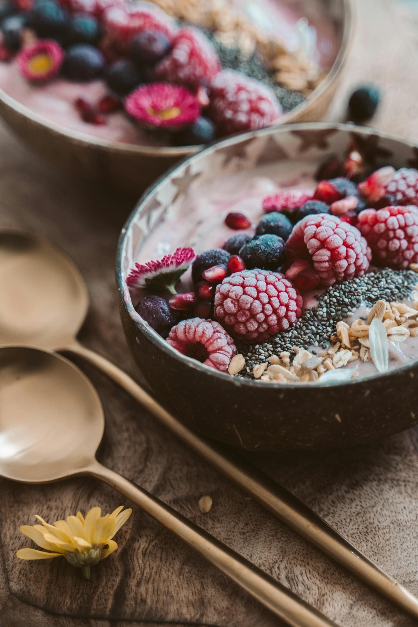 Premium seed bowl and breakfast styling for Agree Superfoods seeds collection
